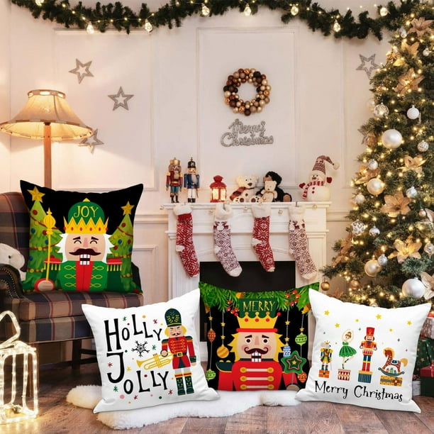 navidad cojines decorativos para cama walmart
