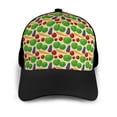 thumbnail image 3 of Naloa Vegetable Adult adjustable Print Baseball Hat, Patchwork curved brim baseball capfor Men and Women, One Size, 3 of 5
