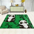 thumbnail image 3 of Coolnut Lightweight Carpet Mats, 5'3" x 4' Area Soft Rugs, Floor Mat Rug Home Decoration for Kids Room Living Room, 63"x 48" Pandas with Bamboo, 3 of 6