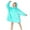 Teal, variant on Wearable Blanket Hoodie for Kids, Flannel Sherpa Fleece Blanket Sweatshirt