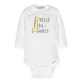 thumbnail image 2 of Gerber Baby Boy or Girl Gender Neutral Long Sleeve Onesies Bodysuits, 6-Pack, 2 of 8