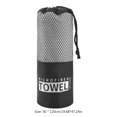 thumbnail image 3 of Toalla de playa Toalla de bolsillo suave Tamaño grande para deporte Senderismo Camping (Gris), 3 of 6