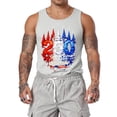 thumbnail image 2 of Hogleaql American Flag Tank Tops for Men 4th Of July Muscle Independence Day Graphic Sleeveless Shirt Crew Neck Patriotic Workout Dressy Vest White M, 2 of 4