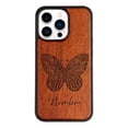 thumbnail image 1 of Funda Para iPhone Madera Mariposa Personaliza Con Tu Nombre, 1 of 5