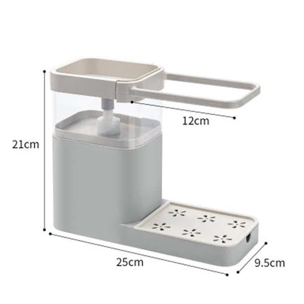 Caja dispensadora de líquidos dispensador de jabón para platos operación automática con una sola mano con colgador de toallas para cocina ANGGREK Otros