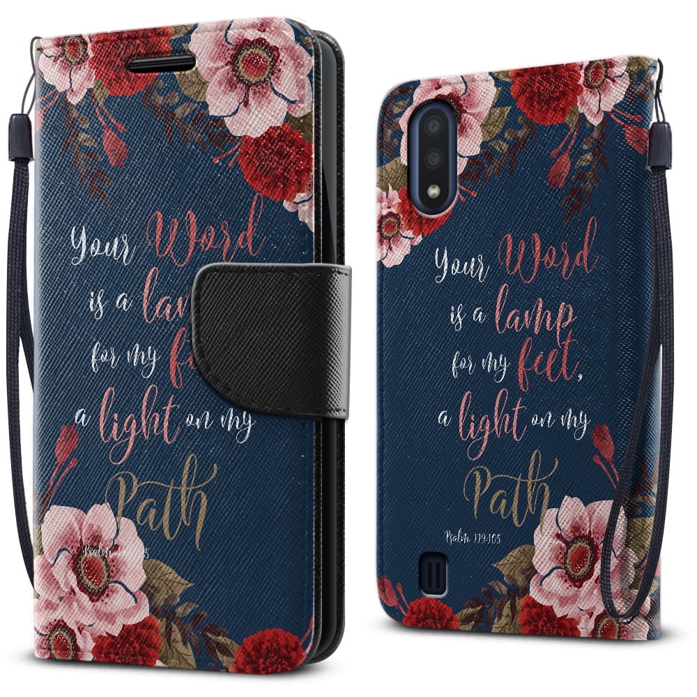 FINCIBO Kickstand Card Holder + Flap Wallet Pouch Cover Case