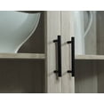 thumbnail image 3 of Gramercy Way Home Source Corner Storage Cabinet in White with Glass Doors, 3 of 7