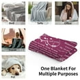 thumbnail image 7 of Grandma Blanket, Grandma Gifts from Grandkids, Birthday Gifts for Grandma from Grandson Granddaughter, Christmas Gifts For Best Grandma, Grandma Flannel Letter Throw Blanket " (Merlot Red)(30"x40"), 7 of 7