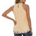 thumbnail image 2 of Camisa Sin Mangas, Camisetas Sin Mangas Para Mujer, Con Ribete De Encaje, Informal, Elegante, Con Ojo De Cerradura En La Espalda Para Damas Para Club Nocturno ANGGREK Otros, 2 of 6