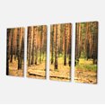 thumbnail image 2 of Belle Forêt de Pins au Coucher du Soleil - Art Moderne sur Toile, 2 of 3