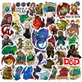 thumbnail image 1 of Pegatinas de dibujos animados de anime de mazmorras y dragones, 50 unidades, PVC, 1 of 3