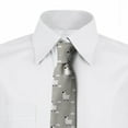 thumbnail image 3 of Necktie, Animal with Clouds and Dots, 3.7", Pale Grey White, by Ambesonne, 3 of 4