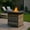 Gray,28-Inch, variant on Resenkos 28-Inch Fire Table,50000 BTU Gas Firepit with Volcanic Stone, Stainless Steel, Alloy Steel, Wicker, Gray