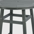 thumbnail image 3 of WestinTrends Outdoor 37" Counter Height HDPE Patio Round Bar Table, Gray, 3 of 7