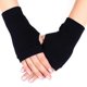 thumbnail image 1 of Ladies Wrist Gloves Half Fingers Warm Soft Cosy Knitted Mittens, 1 of 1