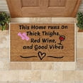 thumbnail image 7 of Funny Welcome Doormat, Outdoor Rug Many Beautiful Patterns Soft Absorbent Water Non-Slip Easy-Clean 15.7x23.6in Brown, 7 of 7