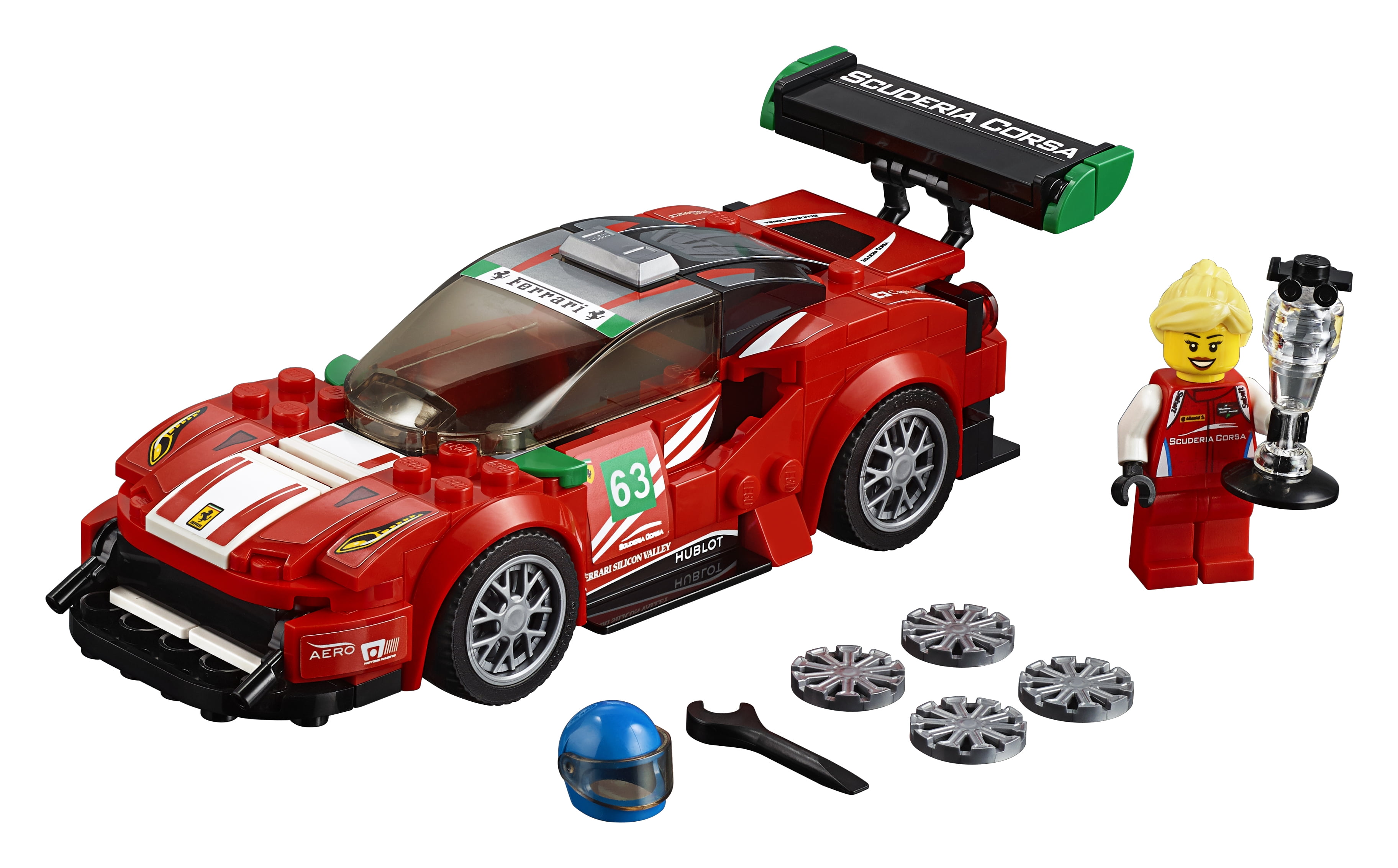 LEGO Speed Champions Ferrari 488 GT3 “Scuderia Corsa” 75886 Building Kit-179 Pcs
