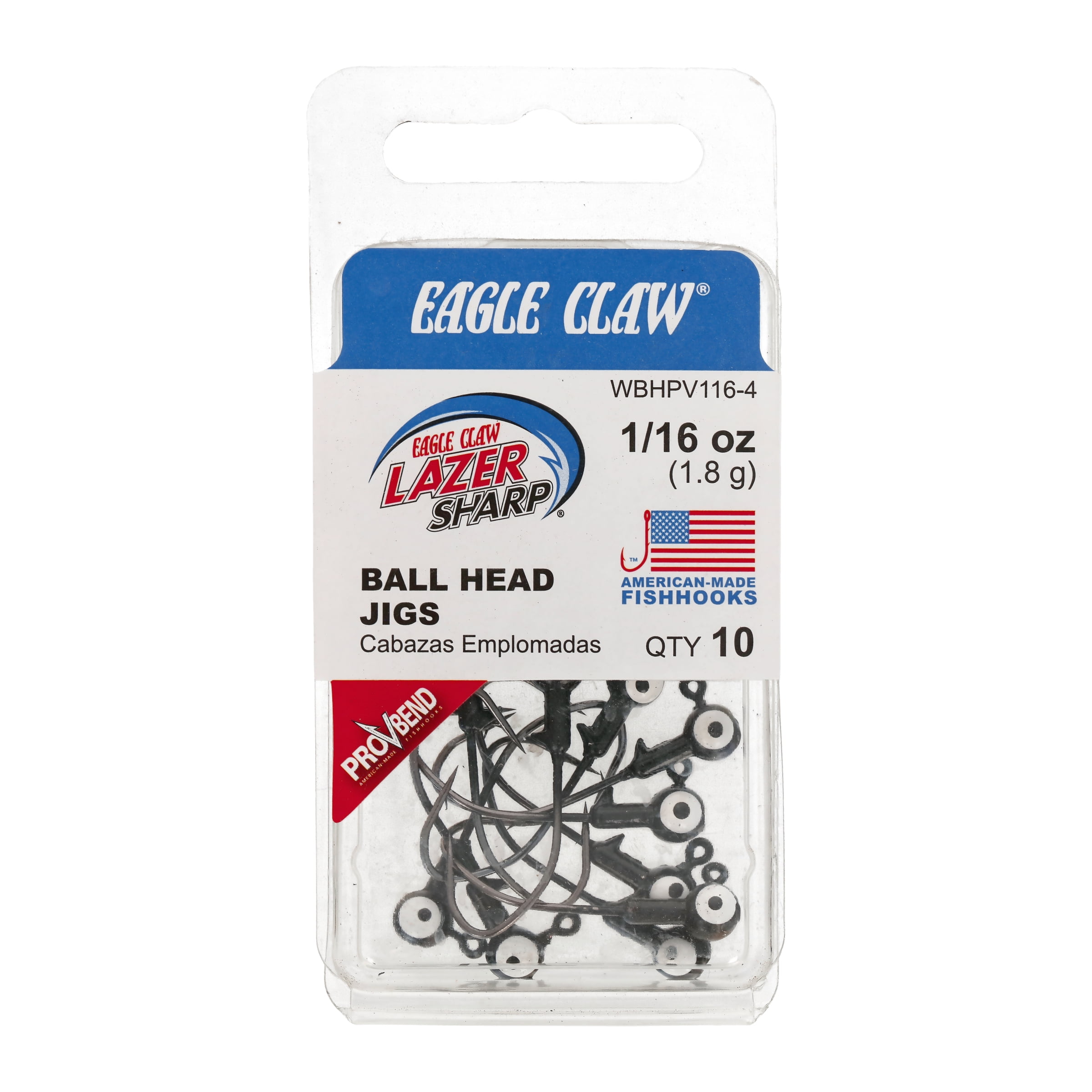 made in the usa unpainted jig head with black sickle hook 25pk 