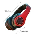 thumbnail image 3 of Back to School Gifts under $5 Wireless Bluetooth Headphones Over Ear With RGB Light And Mic 8 Hours Of Use Foldable Headset on Clearance, 3 of 8