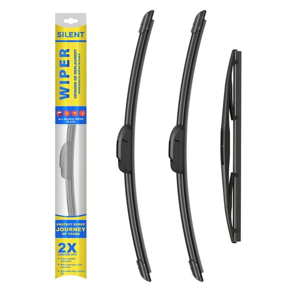 Windshield Wiper Blades Replacement for 2018-2024 Jeep Wrangler OEM Quality Premium All-Seasons Wiper blades Set - 16" 16" 12"(Pack of 3)