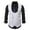 White, variant on 2025 Men's European Retro Casual Double Suit Vest