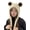 Beige, variant on Frog Hats for Adults, Cute Crochet Knitted Beanie with Big Eyes, Winter Ear Warmer Outdoor Autumn Cap