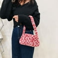 thumbnail image 3 of Vintage Female Shoulder Underarm Bag Animal Pattern Plush Portable Mini Purses, 3 of 9