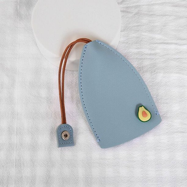 Estuche para llaves extraíble con dibujos animados de corazón de niña, funda protectora creativa de cuero PU para llave de coche, universal