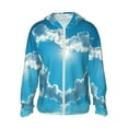thumbnail image 1 of Fotbe Heart Shaped Cloud Chaqueta con Protección Solar UPF 50+ para Hombre y Mujer, Camisa con Capucha y Bolsillos-Medium, 1 of 7