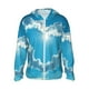 thumbnail image 1 of Balery Heart Shaped Cloud Sudadera ligera de manga larga con capucha y protección solar UPF 50+ para hombre y mujer, ideal para pesca y running-Large, 1 of 7