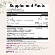Micro Ingredients Multi Collagen Pills for Women & Men, 240 Capsules | Type I, II, III, V, X | Hydrolyzed Peptides with Biotin, Hyaluronic Acid, Fat Soluble Vitamin C Complex