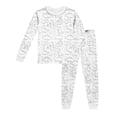 thumbnail image 1 of Tenues pour Filles, Vêtements de Maison Peints à la Main, Pyjama à Manches Longues, Col Rond, Coupe Décontractée, 4-5 Ans, 1 of 2