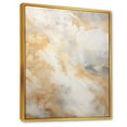 thumbnail image 2 of Designart "Magic Of Gold And White Marble Geode V" Abstract Marble Floater Framed Canvas Prints, 2 of 5