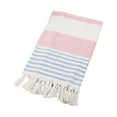 thumbnail image 2 of AuroraX Large Bath Towels Absorbent Anti-Microbial Bath Towels Knitted Striped Fringed Turkish Travel,Beach, 2 of 3