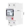 thumbnail image 4 of TUYA APP Smart Circuit Earth Leakage Over Under Voltage Protector Relay Device Switch Breaker Energy Power KWh Meter 63A ,Long Lasting, 4 of 6