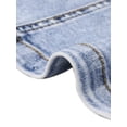 thumbnail image 6 of DARING DIVA Women's Sleeveless V Neck Button Down Cropped Denim Vest XS Light Blue, 6 of 6