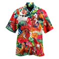thumbnail image 3 of Camisas y blusas con estampado digital de animales para hombre, camisas casuales de manga corta a la moda para fiestas, playa, sueltas, para hombre, 3 of 5