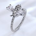 thumbnail image 4 of Fiudx Anillos de Abeja, Elegante Conjunto de Joyas de Cobre, Elegante Anillo de Diamantes para El Dedo Índice, Regalo para Banquetes, Accesorio de Moda para Mujer, Cómodo para Uso Diario, Diseño Únic, 4 of 4