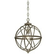thumbnail image 3 of Millennium Lighting Lakewood Collection 1-Light Vintage Gold Sphere Pendant, 3 of 3
