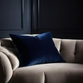 thumbnail image 3 of Plutus Sapphire Serenity Velvet Luxury Throw Pillow, 3 of 6