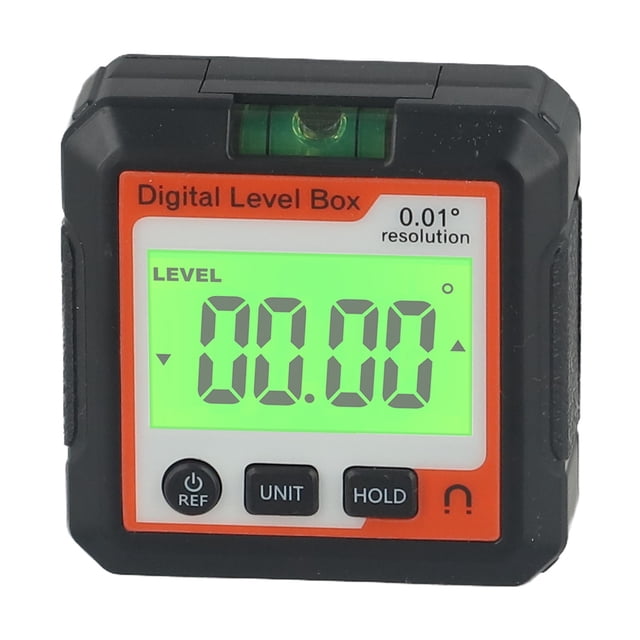 BTOER Digital Level Angle Gauge 360° LCD Electronic Protractor Mini Inclinometer Magnetic Base Bevel Protractor Tilt Measuring Tool