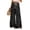 Black, variant on PEXLYCLU Boho Pants, Lounge Pants Women, Womens Lounge Pants, Dress Pants Women Petite High Waisted Wide Leg Summer Beach Vacation Pants Boho Lounge Casual Palazzo Trousers, Black L