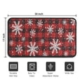 thumbnail image 5 of Red and Black Christmas Snowflake Pattern Door Rugs,Washable Non Slip Door Mats Indoor,Decorative Door Mats,Entry Mat Indoor for Entrance,Bedroom,Kitchen,Bathroom,30"x17", 5 of 6