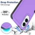 thumbnail image 2 of for Samsung Galaxy S25 Edge Case,Heavy Duty Drop Protection Edge Raised Rugged Shockproof/Drop Proof/Dust Proof Military Protective Tough Durable Cell Phone Cover for Men Women,Purple, 2 of 6