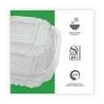 thumbnail image 5 of Eco-Products® Renewable and Compostable Clear Clamshell Hinged Food Containers, 6 x 6 x 3, Plastic, 80/Pack, 3 Packs/Carton, 5 of 6