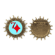 thumbnail image 1 of Pin de Gancho de Metal Vintage Unbranded Fortune Neptuno 7 con Forma de Sol, 1 of 3
