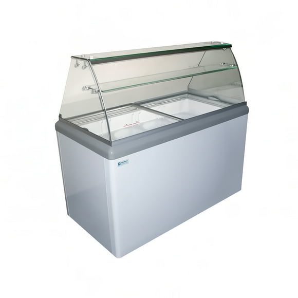 Excellence Industries HBD-8HC 51 3/4" Stand Alone Armoire à Tremper la Crème Glacée W / 14 Capacité de la Baignoire - Blanc, 115v