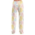 thumbnail image 5 of Fgvctg Easter Plus Size Pajamas for Women Casual Sleepwear Wide Leg Pajama Bunny Graphic High Waisted Pj Pant Oversized Easter Eggs Spring Drawstring Lounge Pants with Pockets Light pink M, 5 of 6