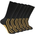 thumbnail image 2 of Caterpillar Men's Workwear Boot Socks 6-Pack Black, 2 of 3