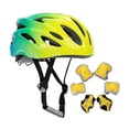 thumbnail image 2 of Casco de bicicleta para niños Conjunto de equipo ajustable con equipos de regalo de guardias de muñeca con codo Verde, 2 of 8